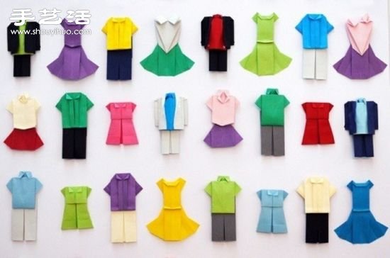 漂亮的折纸衣服图解教程大全(图1)