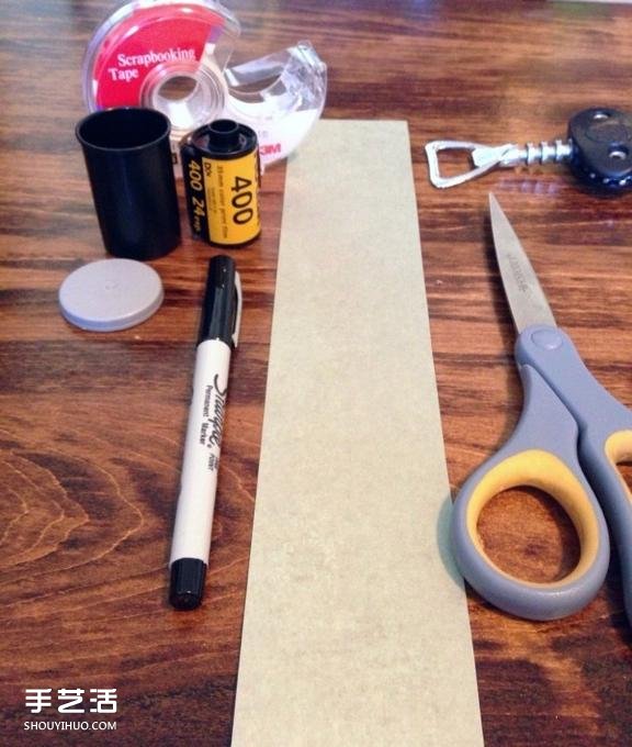 手工婚礼邀请卡制作 胶卷DIY创意婚礼请柬(图1)