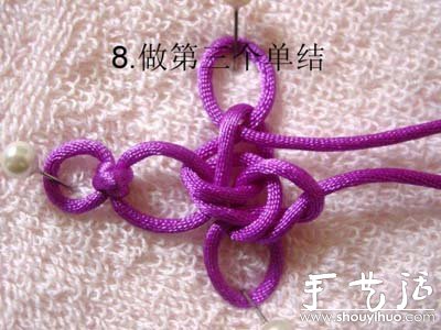 手工编织冰花结手链的方法(图5)