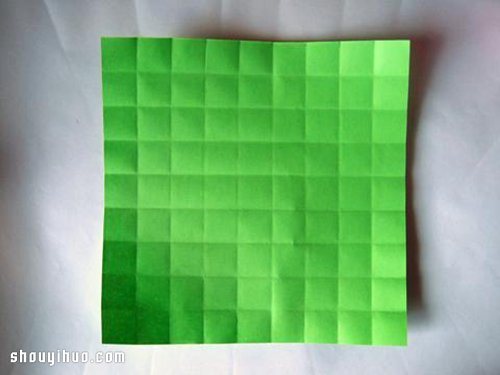 一张纸折纸立体圣诞树手工DIY制作图解教程(图3) 一张纸折纸立体圣诞树手工DIY制作图解教程(图3)