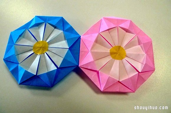 纸绣球的做法 折纸绣球花手工制作图解教程(图11) 纸绣球的做法 折纸绣球花手工制作图解教程(图11)