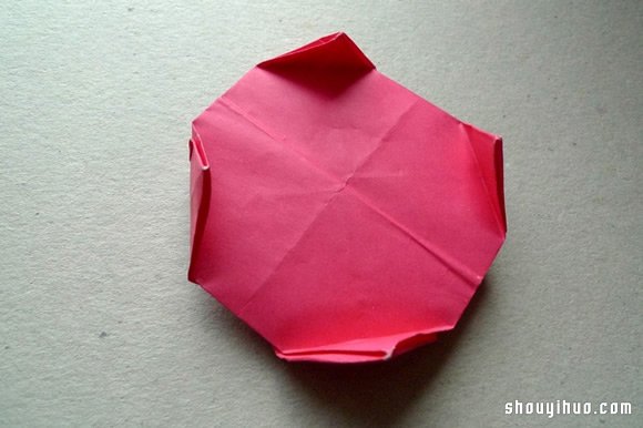 纸绣球的做法 折纸绣球花手工制作图解教程(图12) 纸绣球的做法 折纸绣球花手工制作图解教程(图12)