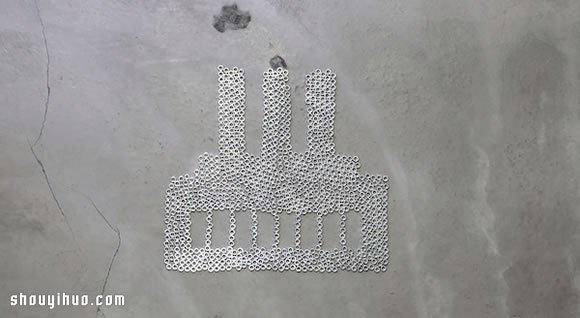 螺帽当做像素 拼凑DIY具体的图案(图3) 螺帽当做像素 拼凑DIY具体的图案(图3)