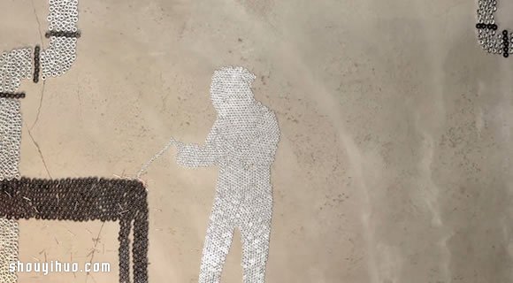 螺帽当做像素 拼凑DIY具体的图案(图1) 螺帽当做像素 拼凑DIY具体的图案(图1)