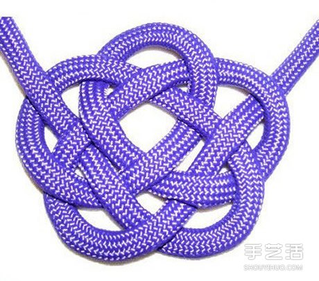 两种圆结的编法图解:云结和所罗门印结(图3) 两种圆结的编法图解:云结和所罗门印结(图3)