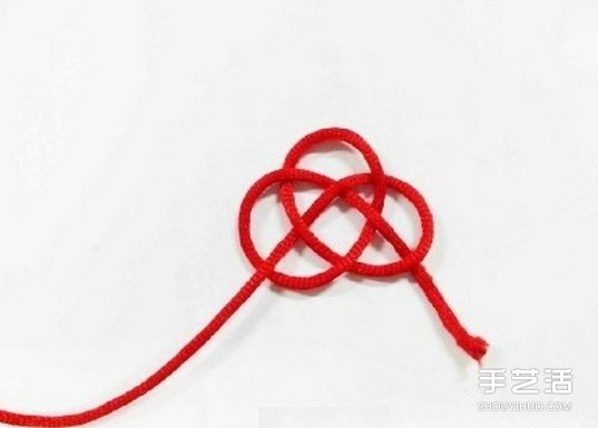 双线结玫瑰花的编法 手工编织双线结玫瑰图解(图2) 双线结玫瑰花的编法 手工编织双线结玫瑰图解(图2)