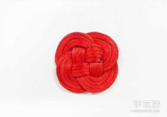 双线结玫瑰花的编法 手工编织双线结玫瑰图解(图5) 双线结玫瑰花的编法 手工编织双线结玫瑰图解(图5)