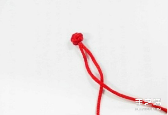 双线结玫瑰花的编法 手工编织双线结玫瑰图解(图7) 双线结玫瑰花的编法 手工编织双线结玫瑰图解(图7)