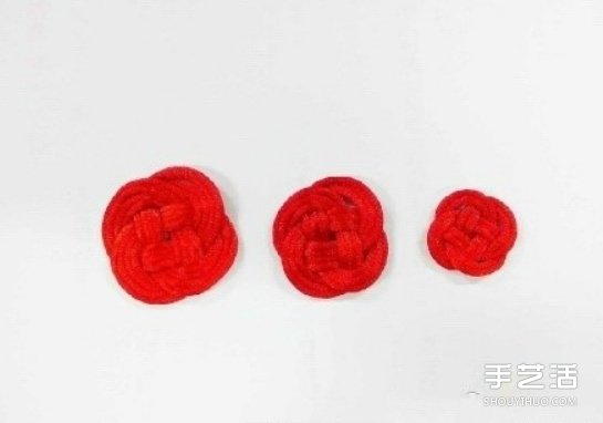 双线结玫瑰花的编法 手工编织双线结玫瑰图解(图6) 双线结玫瑰花的编法 手工编织双线结玫瑰图解(图6)
