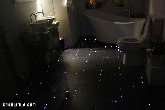 光纤创意DIY：把地板变成星光点点的夜空 - 诺云双维造物网