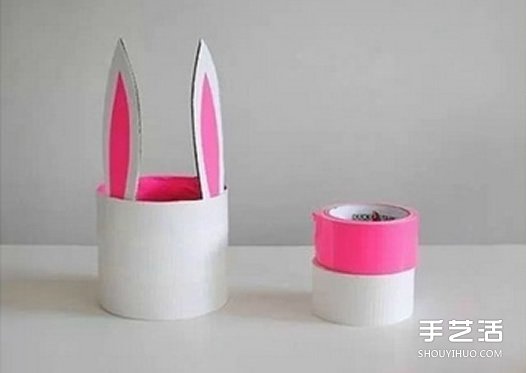 幼儿小兔收纳罐的做法 简单兔子收纳罐DIY制作(图2) 幼儿小兔收纳罐的做法 简单兔子收纳罐DIY制作(图2)