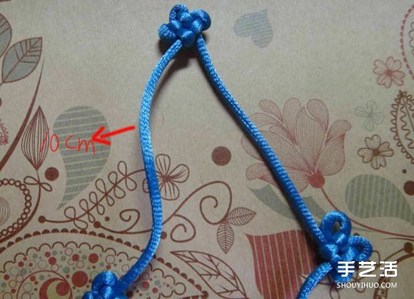 最基本酢浆草结及其组合结如意结的编织图解(图10) 最基本酢浆草结及其组合结如意结的编织图解(图10)