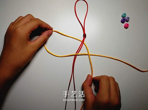 手工平结编法图解教程 怎么编平结的方法步骤(图4) 手工平结编法图解教程 怎么编平结的方法步骤(图4)