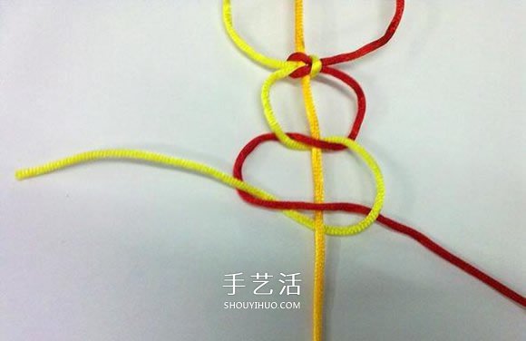 心形同心结怎么编图解 情人节爱心的编织方法(图3) 心形同心结怎么编图解 情人节爱心的编织方法(图3)