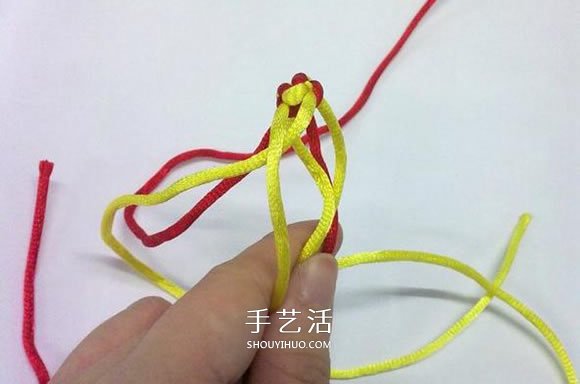 心形同心结怎么编图解 情人节爱心的编织方法(图6) 心形同心结怎么编图解 情人节爱心的编织方法(图6)