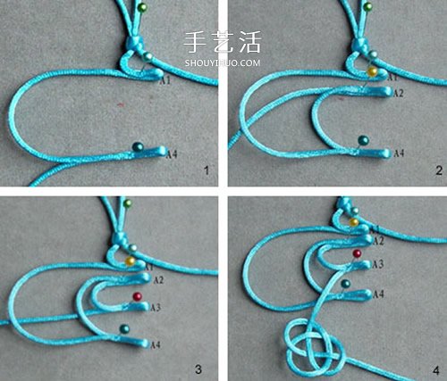 中国风蝴蝶挂饰编织图解 传统中国结挂饰编法(图1) 中国风蝴蝶挂饰编织图解 传统中国结挂饰编法(图1)