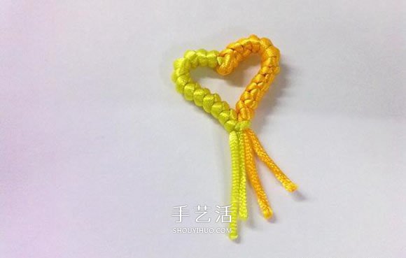 心形同心结怎么编图解 情人节爱心的编织方法(图20) 心形同心结怎么编图解 情人节爱心的编织方法(图20)