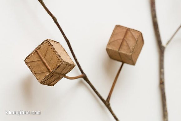 Susanna Bauer缝纫作品 在枯叶上穿针引线(图6)