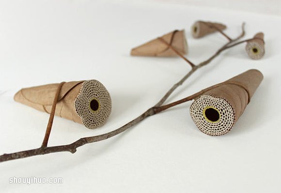 Susanna Bauer缝纫作品 在枯叶上穿针引线(图8)