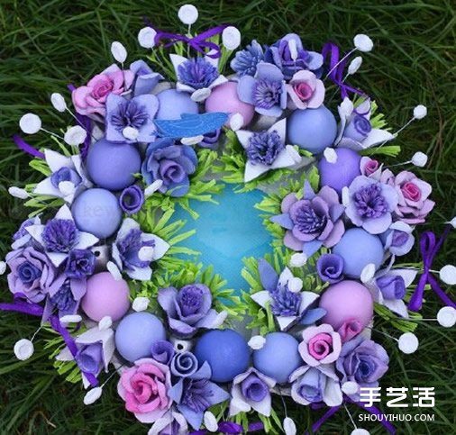 蛋托玫瑰花装饰手工制作 即使婚礼上都可以用(图7) 蛋托玫瑰花装饰手工制作 即使婚礼上都可以用(图7)