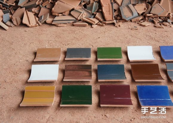 废弃的瓦片废物利用制作精美舒适的凳子(图6) 废弃的瓦片废物利用制作精美舒适的凳子(图6)