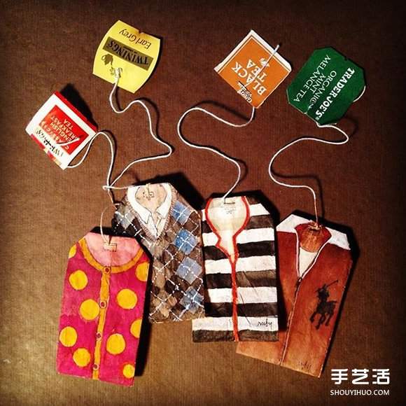 变废为宝:艺术家用喝过的茶包当画布写日记(图9) 变废为宝:艺术家用喝过的茶包当画布写日记(图9)