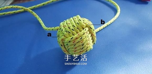 绳子编织球体的方法 怎么用绳编圆球小挂件(图2) 绳子编织球体的方法 怎么用绳编圆球小挂件(图2)