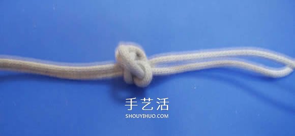 两股绳水手结的打法图解(图10) 两股绳水手结的打法图解(图10)