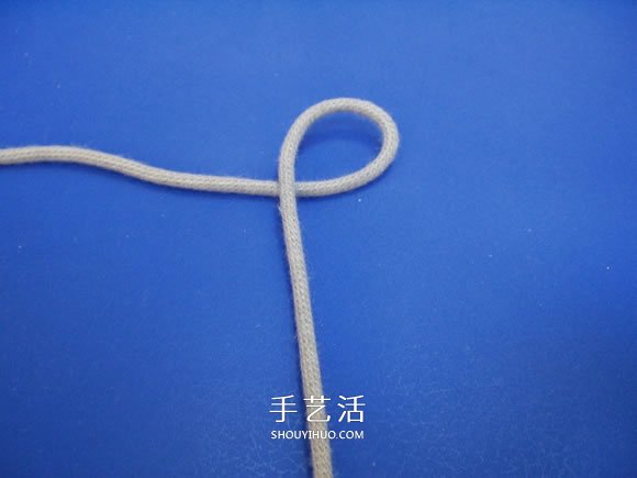 两股绳水手结的打法图解(图2) 两股绳水手结的打法图解(图2)