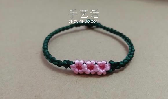 桃花结手链编法图解教程从头到尾 - 诺云双维造物网