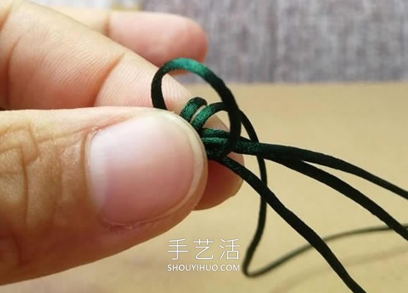 桃花结手链编法图解教程从头到尾(图9) 桃花结手链编法图解教程从头到尾(图9)