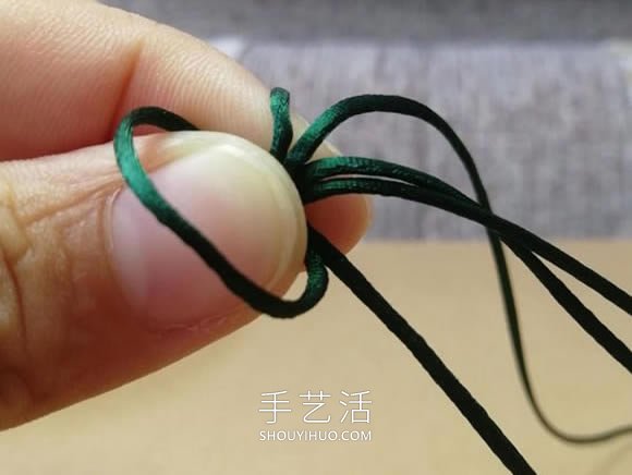 桃花结手链编法图解教程从头到尾(图6) 桃花结手链编法图解教程从头到尾(图6)