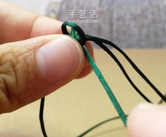 桃花结手链编法图解教程从头到尾(图10) 桃花结手链编法图解教程从头到尾(图10)