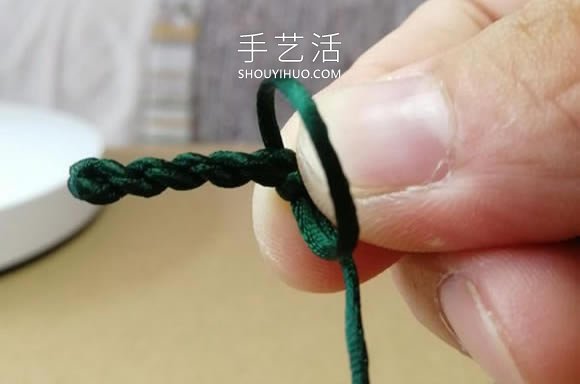 桃花结手链编法图解教程从头到尾(图8) 桃花结手链编法图解教程从头到尾(图8)