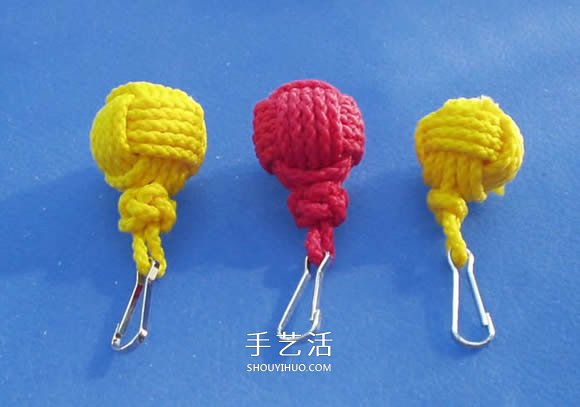 绳子编织球体的方法 怎么用绳编圆球小挂件(图15) 绳子编织球体的方法 怎么用绳编圆球小挂件(图15)