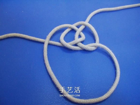两股绳水手结的打法图解(图6) 两股绳水手结的打法图解(图6)