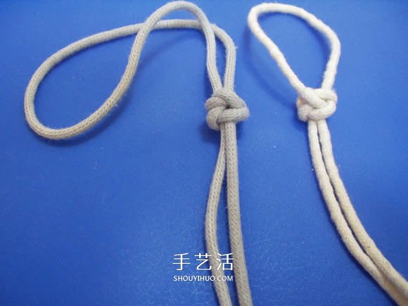 两股绳水手结的打法图解(图11) 两股绳水手结的打法图解(图11)