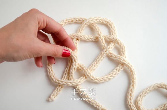 毛线绳子编织杯垫图解 就像是美丽的云朵!(图8) 毛线绳子编织杯垫图解 就像是美丽的云朵!(图8)