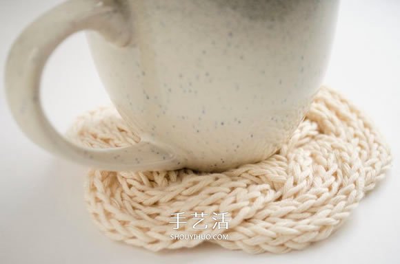 毛线绳子编织杯垫图解 就像是美丽的云朵!(图12) 毛线绳子编织杯垫图解 就像是美丽的云朵!(图12)