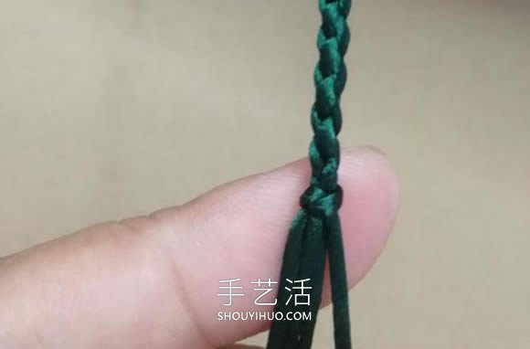桃花结手链编法图解教程从头到尾(图16) 桃花结手链编法图解教程从头到尾(图16)