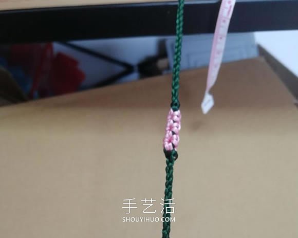 桃花结手链编法图解教程从头到尾(图22) 桃花结手链编法图解教程从头到尾(图22)