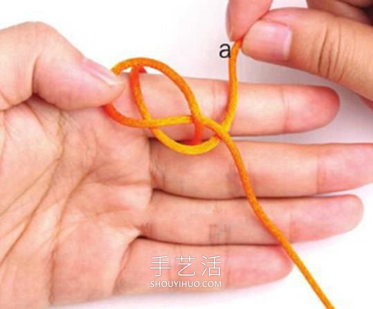双线纽扣结的编法图解最简单(图5) 双线纽扣结的编法图解最简单(图5)