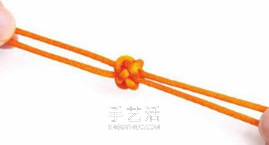 双线纽扣结的编法图解最简单(图12) 双线纽扣结的编法图解最简单(图12)