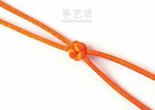 双线纽扣结的编法图解最简单(图13) 双线纽扣结的编法图解最简单(图13)