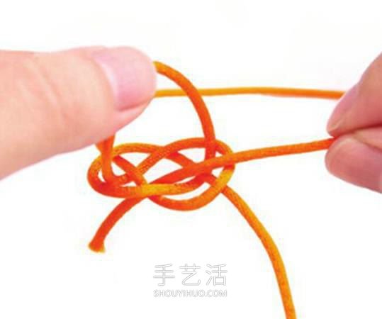 双线纽扣结的编法图解最简单(图10) 双线纽扣结的编法图解最简单(图10)
