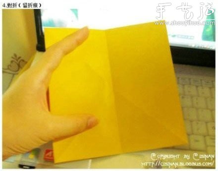 手工折纸可爱皮卡丘的教程(图4)