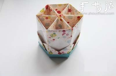 折纸笔筒的手工制作方法 - 诺云双维造物网