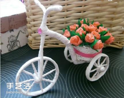 玩具花车的制作方法图解 三轮车玩具DIY过程 - 诺云双维造物网