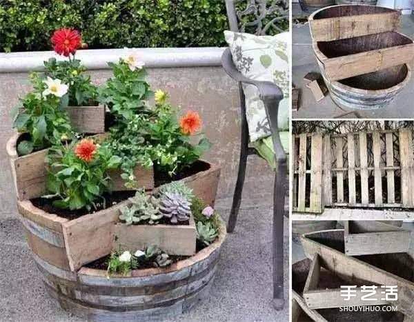 废旧物品手工DIY制作花盆的创意大全(图5) 废旧物品手工DIY制作花盆的创意大全(图5)