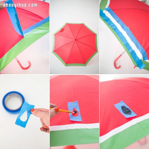 水果味雨伞手工制作 简单创意阳伞DIY教程(图4) 水果味雨伞手工制作 简单创意阳伞DIY教程(图4)